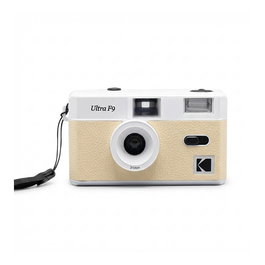 Kodak DA00270 Cámara de Fotos de Película Recargable Estilo Retro Ultra F9, Color Beige