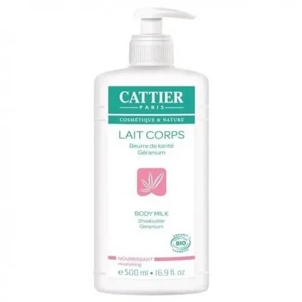 Cattier Leche Corporal Nutritiva con Karité y Geranio 500ml