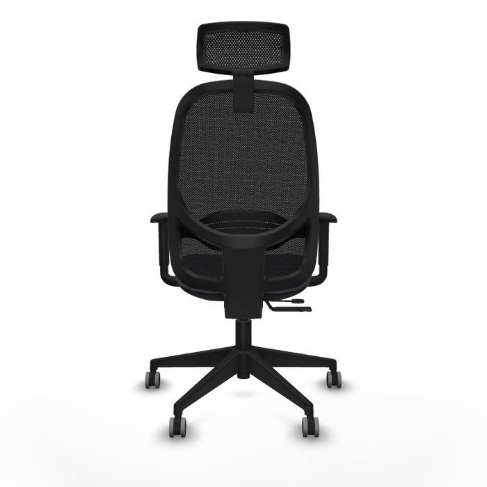 PIQUERAS Y CRESPO Silla de oficina Cilanco con mecanismo Sincro/Traslack, Gris oscuro/Negro