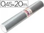 Aironfix 69193 Rollo Adhesivo Plastificado Autoadhesivo Especial Plata, 20 m x 46 cm, para Forrar Madera, Metal, Paredes