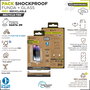 Muvit Funda Shockproof para Apple iPhone 15 - Pack con Crystal Glass Protector - Recycletek Reciclada y Reciclable