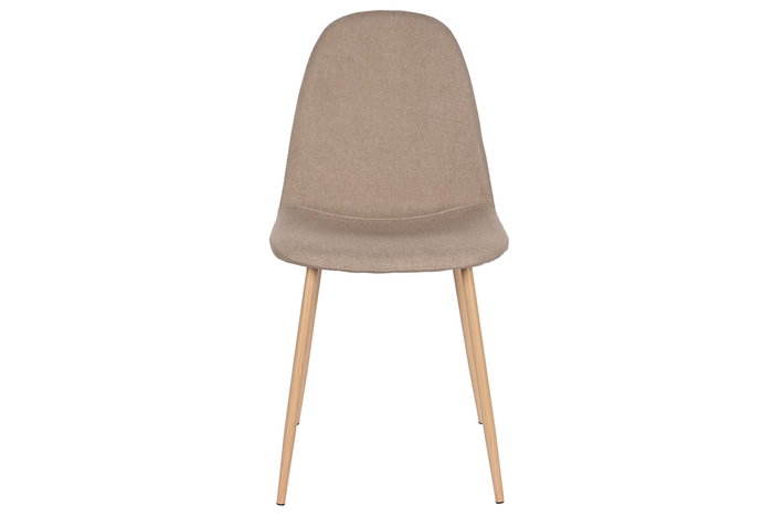 DKD Home Decor Silla Urban Marron Marron Claro 51.5 x 90.5 x 44 cm (4 Unidades) Poliester Hierro