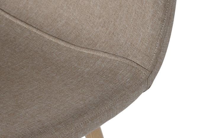 DKD Home Decor Silla Urban Marron Marron Claro 51.5 x 90.5 x 44 cm (4 Unidades) Poliester Hierro