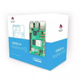 Raspberry Pi 5 Starter Kit de 2GB RAM | Kit Completo con Placa, Carcasa con Ventilador, Fuente 27W, Cable HDMI y Tarjeta microSD NOOBS 32GB