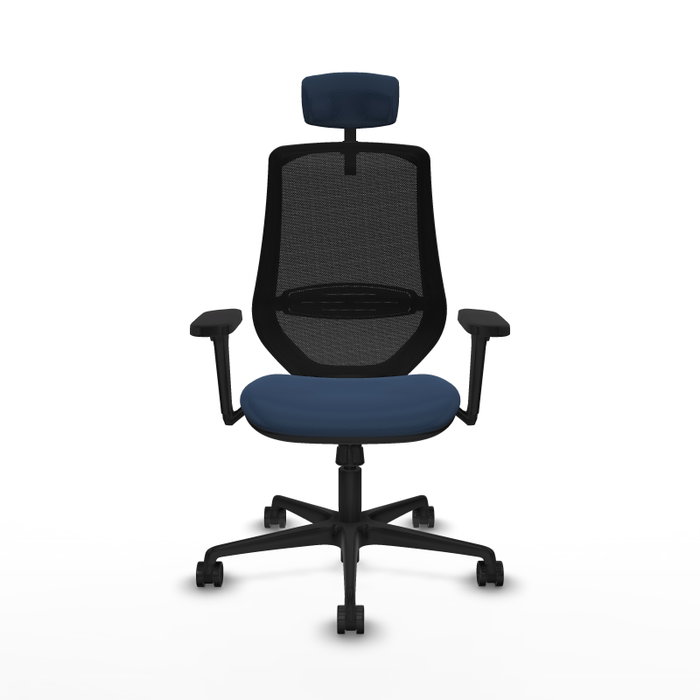 PIQUERAS Y CRESPO Silla de oficina Mardos con mecanismo Sincro, Azul marino y Negro PIQUERAS Y CRESPO Silla de oficina Mardos con mecanismo Sincro, Azul marino y Negro