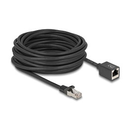 DeLOCK 90323 Cable de extensión de red Cat6a S/FTP 10 m Negro