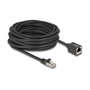 DeLOCK Cable de extensión de red RJ45 a RJ45 Cat.6A S/FTP 10 m Negro