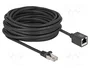 DeLOCK 90323 Cable de extensión de red Cat6a S/FTP 10 m Negro