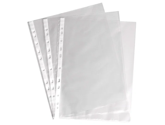 Q-connect Funda Multitaladro Cristal DIN A4 100 mc Caja de 100 unidades para Archivo y Protección de Documentos Q-connect Funda Multitaladro Cristal DIN A4 100 mc Caja de 100 unidades para Archivo y Protección de Documentos