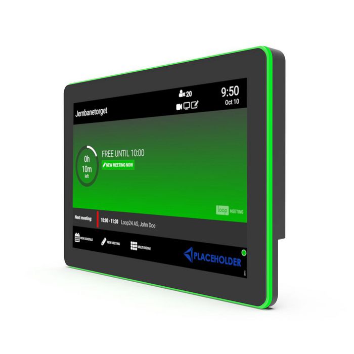 Loop24 LM1056T-LED Panel Táctil LED 10,1" para Reservas de Salas (1280x800) LAN (POE), Wi-fi y Licencia Perpetua