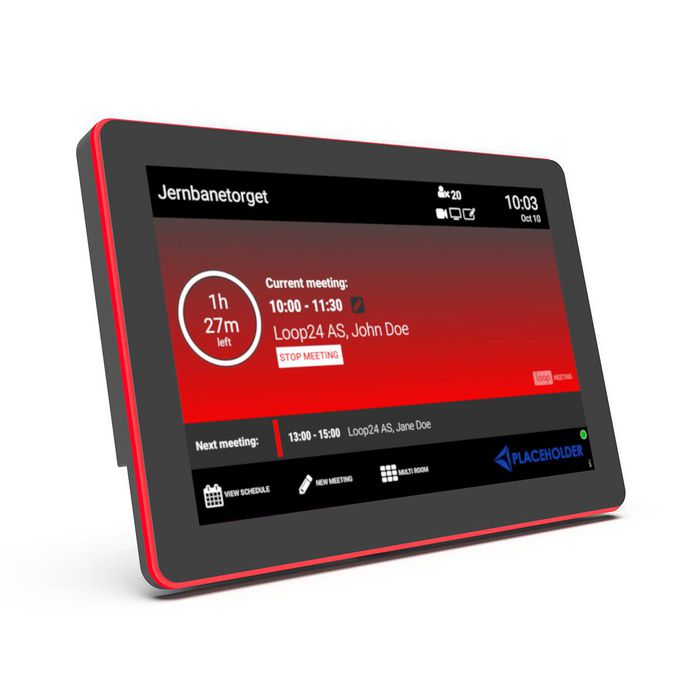 Loop24 LM1056T-LED Panel Táctil LED 10,1" para Reservas de Salas (1280x800) LAN (POE), Wi-fi y Licencia Perpetua