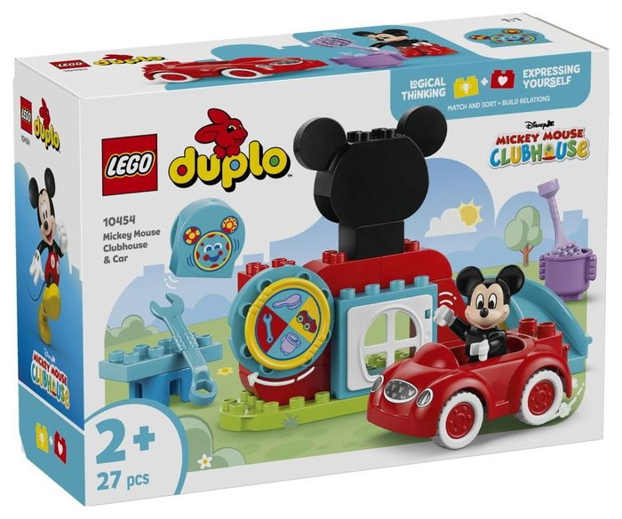 LEGO DUPLO Casa y Coche de Mickey Mouse con accesorios y vehículo LEGO DUPLO Casa y Coche de Mickey Mouse con accesorios y vehículo