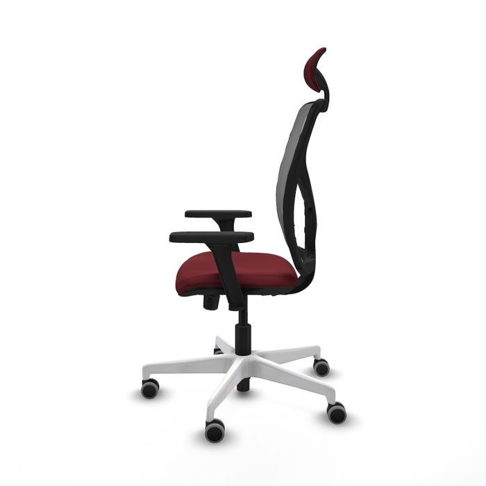 PIQUERAS Y CRESPO Silla de oficina Motilla Granate y Gris con mecanismo Sincro/Traslack PIQUERAS Y CRESPO Silla de oficina Motilla Granate y Gris con mecanismo Sincro/Traslack