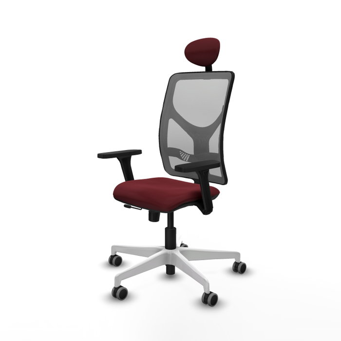 PIQUERAS Y CRESPO Silla de oficina Motilla Granate y Gris con mecanismo Sincro/Traslack PIQUERAS Y CRESPO Silla de oficina Motilla Granate y Gris con mecanismo Sincro/Traslack