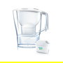 Brita Aluna Jarra con Filtro de Agua Transparente y Blanco con 1 Filtro Incluido