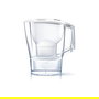 Brita Aluna Jarra con Filtro de Agua Transparente y Blanco con 1 Filtro Incluido