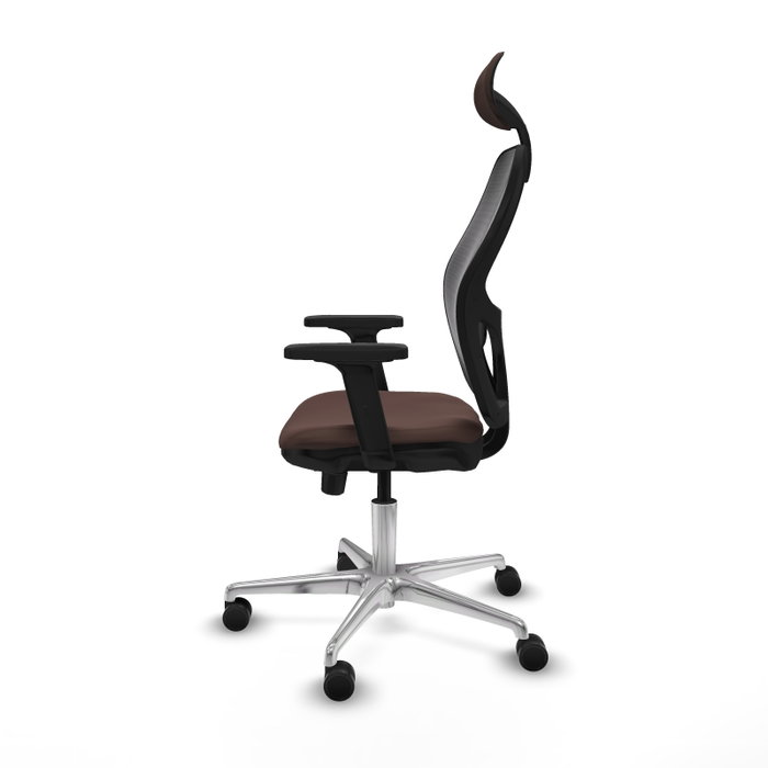 PIQUERAS Y CRESPO Silla de oficina Jorquera Marrón oscuro y Negro