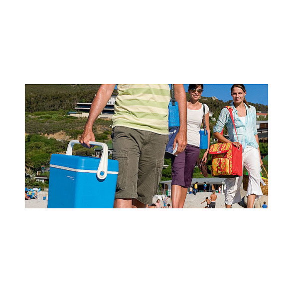 CAMPINGAZ Isotherm Extreme 10L Nevera Portátil de Camping - Caja Fría Aislante PU, Azul y Blanco, 10 Litros, Autonomía 17h, 30060