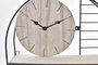 DKD Home Decor Estanteria Pared Metal y Madera Negro Marron 10 x 60 x 33 cm (4 Unidades)