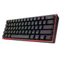 Redragon K616 Fizz PRO Black Red Switch Teclado Mecánico Inalámbrico RGB 60% Layout Español