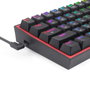 Redragon K616 Fizz PRO Black Red Switch Teclado Mecánico Inalámbrico RGB 60% Layout Español