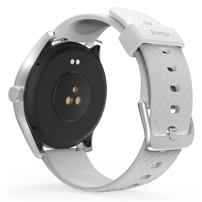 Hama Fit Watch 5010 Smartwatch plateado 46 mm con pulsómetro y oxímetro Hama Fit Watch 5010 Smartwatch plateado 46 mm con pulsómetro y oxímetro
