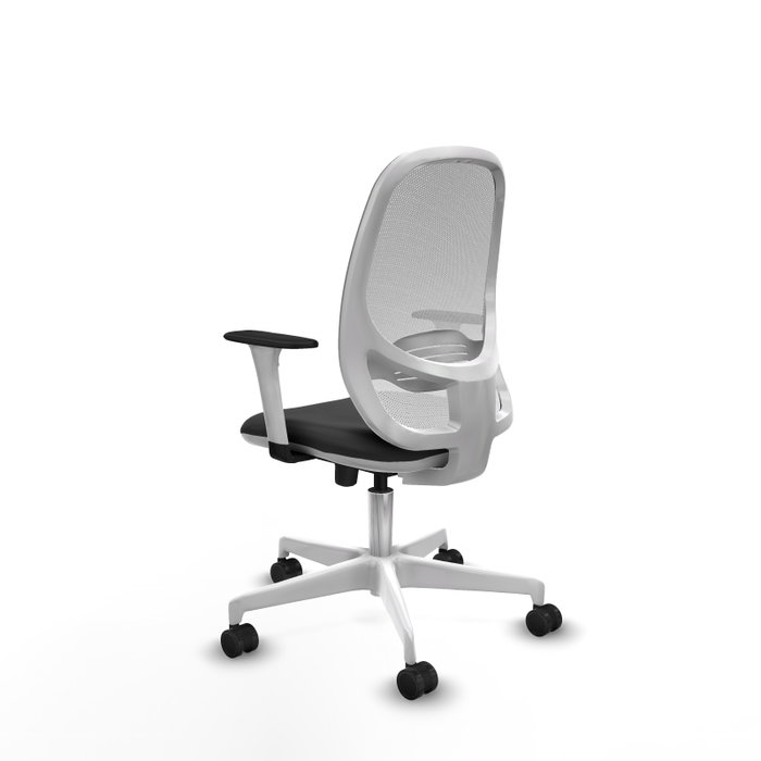 PIQUERAS Y CRESPO Silla de oficina Cilanco Gris oscuro y Blanco