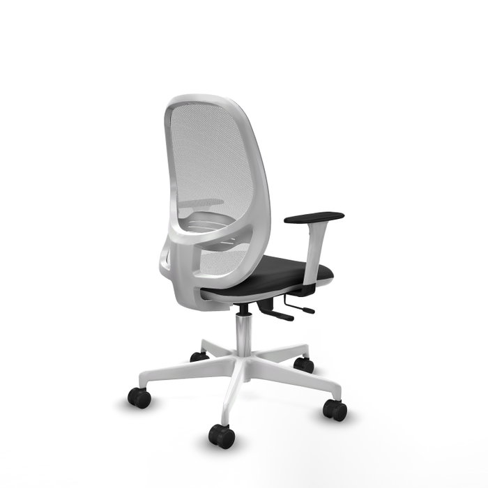 PIQUERAS Y CRESPO Silla de oficina Cilanco Gris oscuro y Blanco