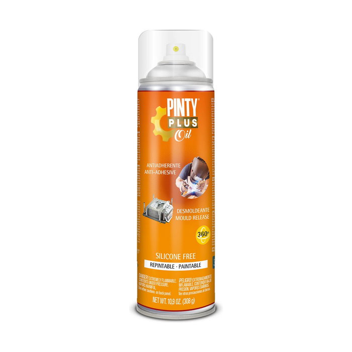 Pinty Plus Oil Desmoldeante Antiproyecciones de Soldadura Sin Siliconas Spray 650cc