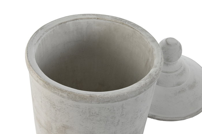 DKD Home Decor Tibor Oriental Gris Cemento 19 x 31 x 19 cm