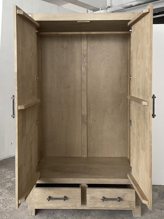 DKD Home Decor Armario de Madera de Hevea Natural Chuang Rome