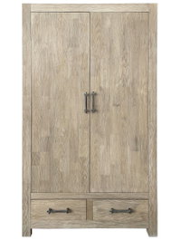 DKD Home Decor Armario de Madera de Hevea Natural Chuang Rome