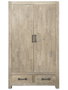 DKD Home Decor Armario de Madera de Hevea Natural Chuang Rome