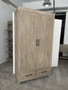 DKD Home Decor Armario de Madera de Hevea Natural Chuang Rome