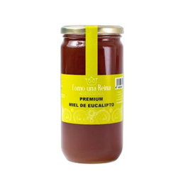 COMO UNA REINA Miel de Eucalipto en Tarro de Cristal Premium - 1000 Gramos