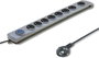 Qoltec Regleta de protección 8 tomas 3.0m gris