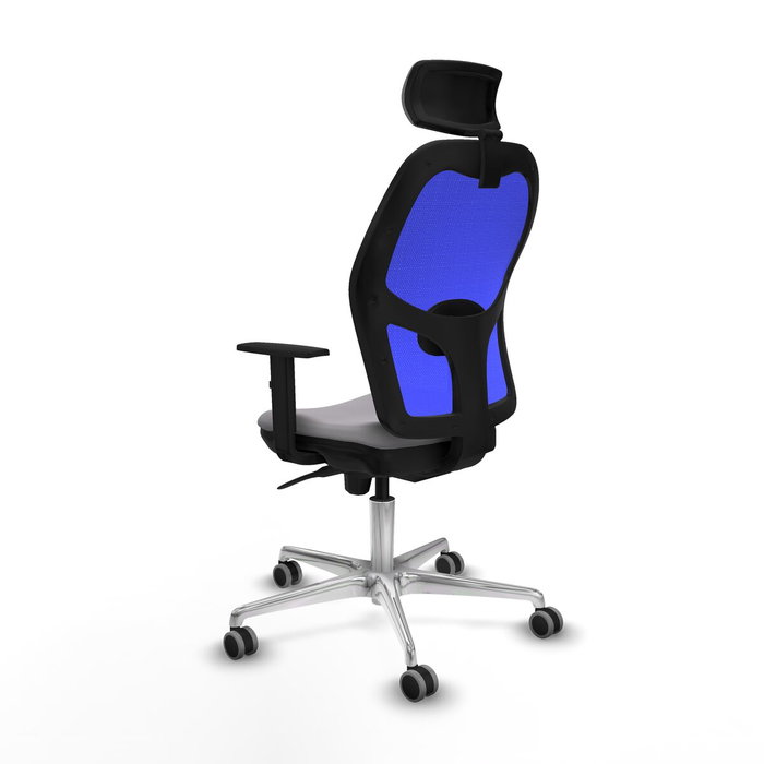 PIQUERAS Y CRESPO Silla de oficina Jorquera con mecanismo sincro, gris y azul