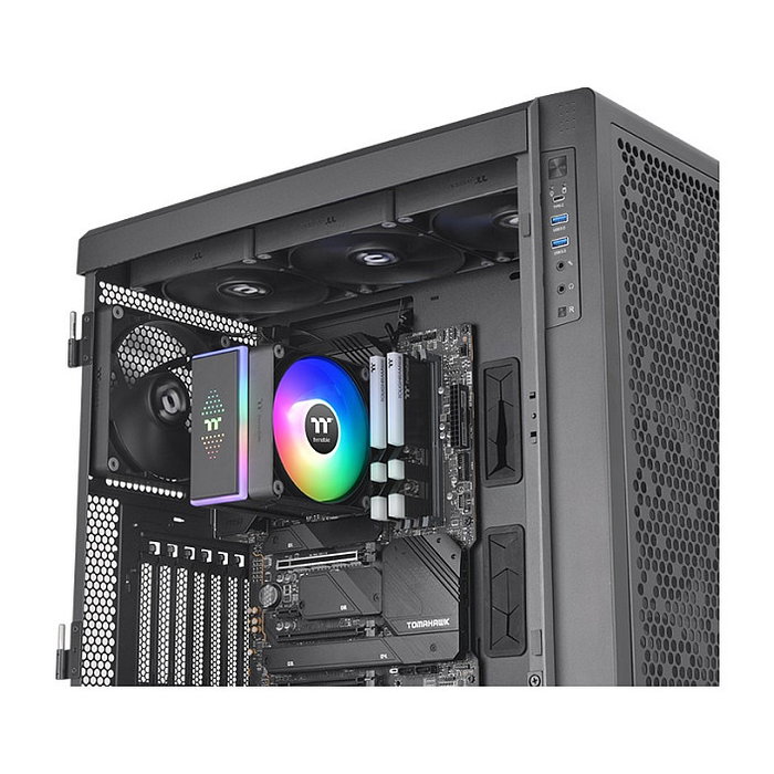 Thermaltake ASTRIA 400 Refrigerador de Aire Negro con Iluminación ARGB Sync y Ventilador de 12 cm