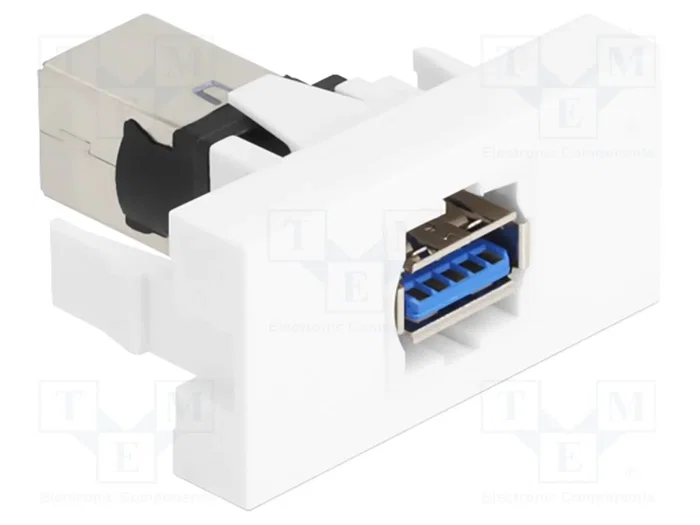 DeLOCK Módulo Keystone Easy 45 USB 5 Gbps de Tipo-A Hembra a Tipo-B Hembra, Blanco DeLOCK Módulo Keystone Easy 45 USB 5 Gbps de Tipo-A Hembra a Tipo-B Hembra, Blanco