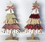 DKD Home Decor Decoración de Madera Árbol Surtido de 2