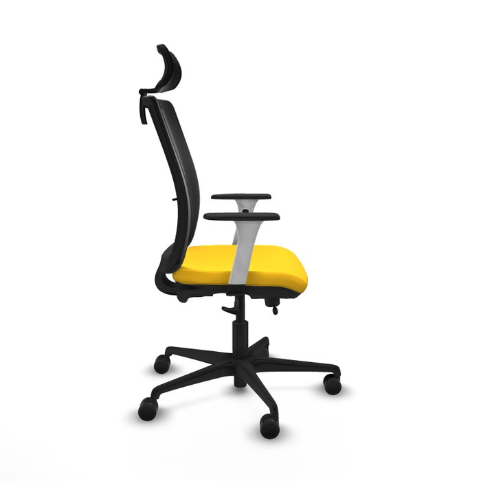 PIQUERAS Y CRESPO Silla de oficina Haches Amarillo y Negro PIQUERAS Y CRESPO Silla de oficina Haches Amarillo y Negro