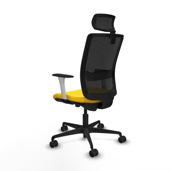 PIQUERAS Y CRESPO Silla de oficina Haches Amarillo y Negro PIQUERAS Y CRESPO Silla de oficina Haches Amarillo y Negro