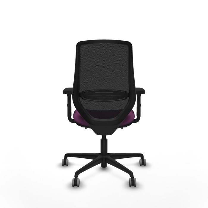 PIQUERAS Y CRESPO Silla de oficina Mardos con mecanismo Sincro/Traslack, Morado y Negro