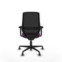 PIQUERAS Y CRESPO Silla de oficina Mardos con mecanismo Sincro/Traslack, Morado y Negro