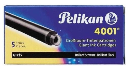 Pelikan Cartucho de tinta 4001 GTP5 negro brillante