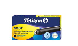 PELIKAN Set de 10 cajas de 5 cartuchos gigantes de tinta negra para estilográfica