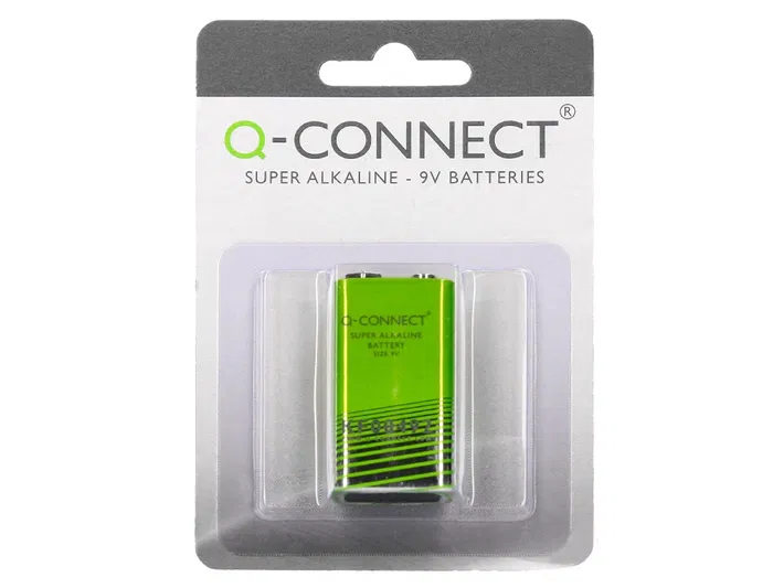 Q-connect Pila Alcalina 9V Blister con 1 Unidad