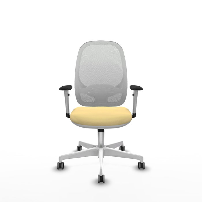 PIQUERAS Y CRESPO Silla de oficina Cilanco con mecanismo Sincro, Crema y Blanco PIQUERAS Y CRESPO Silla de oficina Cilanco con mecanismo Sincro, Crema y Blanco