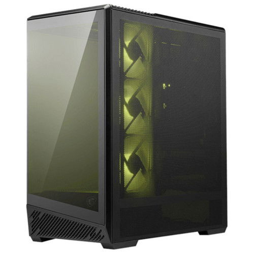 MSI CAJA MAG PANO 130R PZ 306-7G32R21-HH9 ATX Micro ATX Mini ITX Mid Tower Negra con Panel Panorámico y Ventiladores ARGB