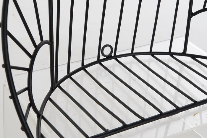 DKD Home Decor Estanteria Pared Colonial Metal Negro 13 x 21 x 32 cm (4 Unidades)
